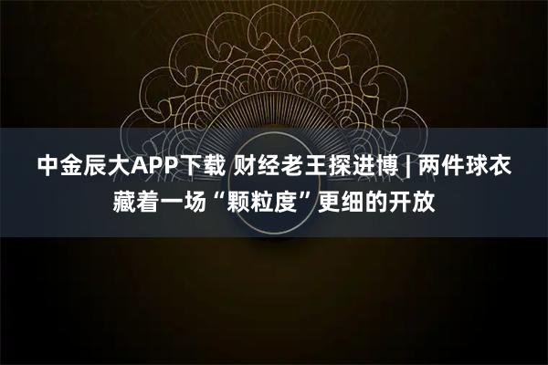 中金辰大APP下载 财经老王探进博 | 两件球衣藏着一场“颗粒度”更细的开放