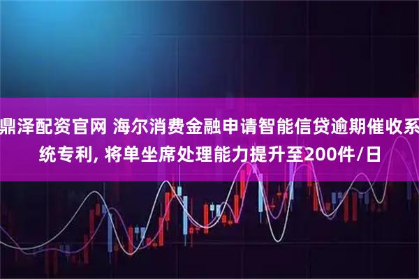 鼎泽配资官网 海尔消费金融申请智能信贷逾期催收系统专利, 将单坐席处理能力提升至200件/日