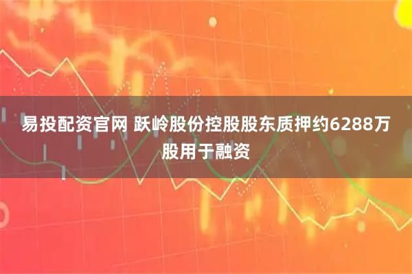 易投配资官网 跃岭股份控股股东质押约6288万股用于融资